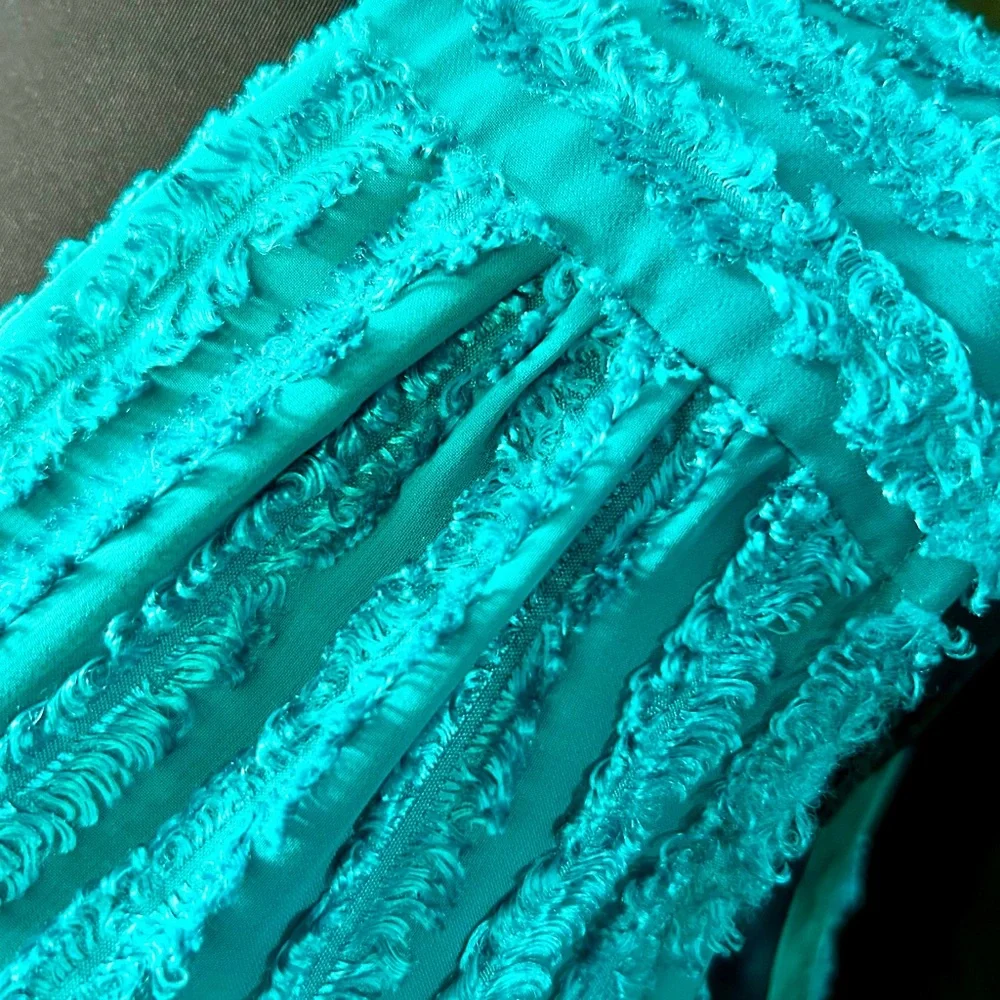 Nanette Lepore Teal Sleeveless Midi Dress, Size 4 - Picture 6 of 9